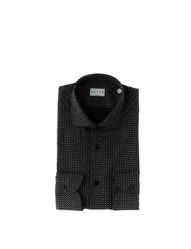 Camicia maniche lunghe NERO 38 - Xacus - FashionsVida