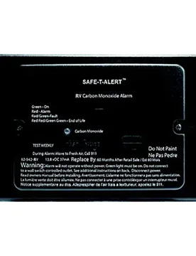Series 62 Carbon Monoxide Alarm With Trim Ring Black One Size unisex - Safe T Alert - FashionsVida