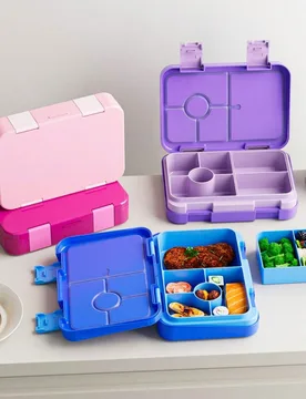 Pieza Caja de Bento de ABS, Caja de Almuerzo para Guardería, Contenedores de Caja de Almuerzo, Fácil de Limpiar, Compartimentos Desmontables (Excluy - Shein - FashionsVida