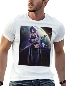 Acheron Honkai Star Rail T-Shirt Work Short Sleeve Cotton Top - Aliexpress - FashionsVida