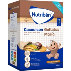 Papilla instantánea de cacao con galleta María Nutribén