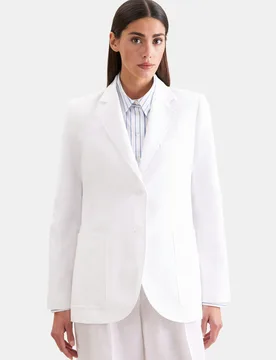 Zweiknopf Blazer aus 100% Leinen Weiß 36 - Seidensticker - FashionsVida