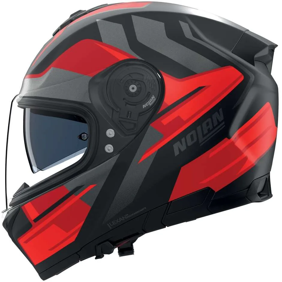 Casco Moto Integrale N80-8 TRITTICO 357 Nero Rosso Ant taglia L - Nolan - FashionsVida
