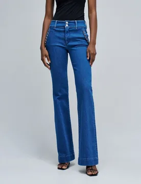 Vaqueros de mujer chino flare - Salsa Jeans - FashionsVida