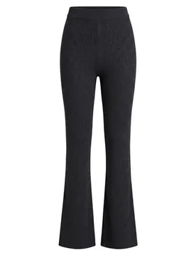 Leggings Damen Braungrau M Damen - SEMICOUTURE - FashionsVida