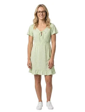 Robe Courte à Manches Courtes Fenna Match Green S - Protest - FashionsVida