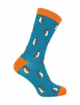 Pack Mens Novelty Animal Pattern Bamboo Socks - Multicolour - Size Uk 6-11 - Mr Heron - FashionsVida