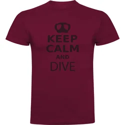 Maglietta A Maniche Corte Keep Calm And Dive