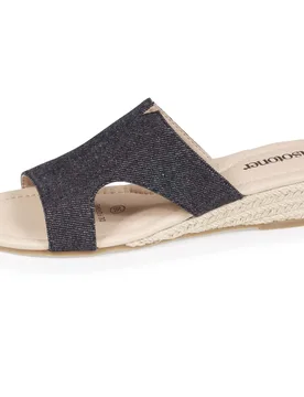 Mules claquettes talon Jean Noir noir 40 - Isotoner - FashionsVida