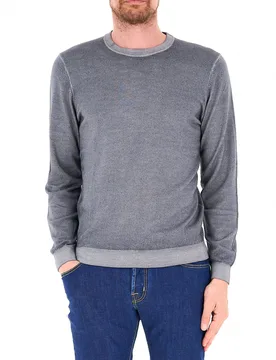 SUN68 Maglia lana merino GRIGIO M - Sun68 - FashionsVida