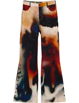 Pantalón de mujer estampado largo - Desigual - FashionsVida