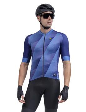 Maglia A Maniche Corte Square Blue - Ale - FashionsVida