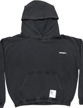 Sweat à capuche - Softcell Hoodie Aged Black en Coton - Taille L - Noir - Satisfy - FashionsVida