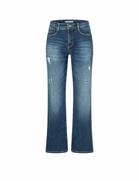 Jeans Flared Fit LAURA azul oscuro 42/L30 - Mac - FashionsVida