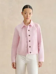 Cotton Rich Denim Jacket Pink female