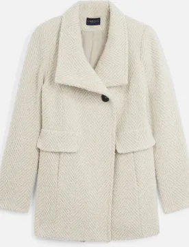 Abrigo de paño de mujer en lana - Caroll - FashionsVida