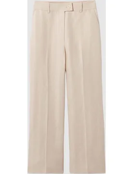 Pantalones anchos de mujer fluidos con lino - CLAUDIE PIERLOT - FashionsVida