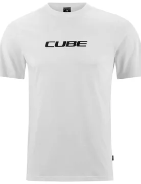 Maglietta A Maniche Corte Organic Classic Logo White - CUBE - FashionsVida