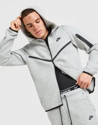 Tech Fleece Full Zip Hoodie - Herren, Grau - male - Size: L
