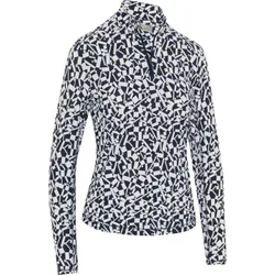 Layer Geo Printed 1/4-Zip, navy/weiss xs