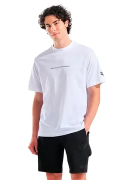 Graphic Short Sleeve T-shirt White M Men - Arena - FashionsVida