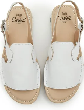 Sandalias con tiras de mujer de piel con hebilla - CASTELL MENORCA - FashionsVida