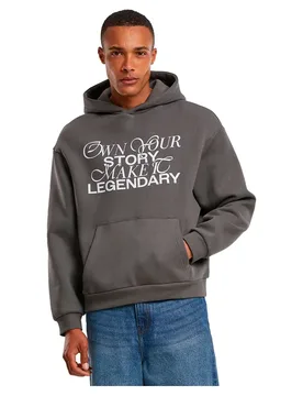 Felpa Con Cappuccio Make It Legendary Fluffy Magnet 4XL - Mister TEE - FashionsVida