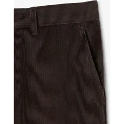 Pantalón de hombre chino de pana de corte regular en blanco