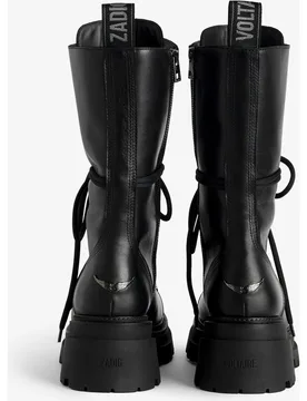 Zadig & Voltaire - Bota con suela track de mujer de cuero - Zadig & Voltaire - FashionsVida
