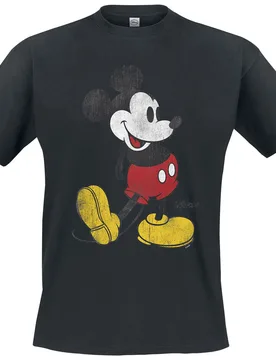 Disney T-Shirt - S bis 5XL - für Männer - Größe XL - schwarz - Lizenzierter Fanartikel - Männer - male - Micky Maus - FashionsVida