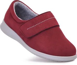 Polly Women's Extra Wide Slippers for Swollen Feet - Claret - Size: 8 XXW