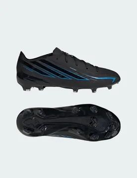 Scarpa da calcio F50 HYPERFAST ELITE per terreni naturali compatti bambini e bambine 38 Core Black / Core Black / Lucid Ray Blue - Adidas - FashionsVida