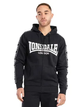 Sweat-shirt à Zip Bigton Black / White L - Lonsdale - FashionsVida