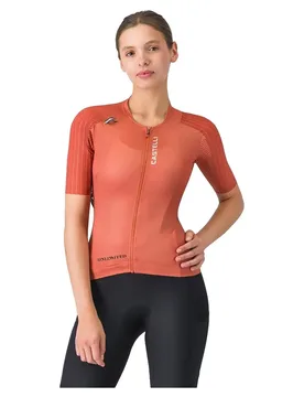 Maglia A Maniche Corte Unlimited Pro 2 Red Paprika - Castelli - FashionsVida