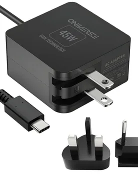Chargeur Rapide International 45w Black One Size unisex - Oniverse - FashionsVida