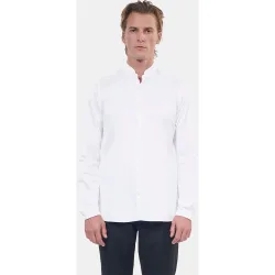 Camisa de hombre con cuello mao en algodón