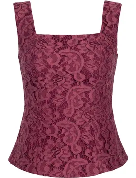 Top de tirantes con encaje de mujer - The-Are - FashionsVida