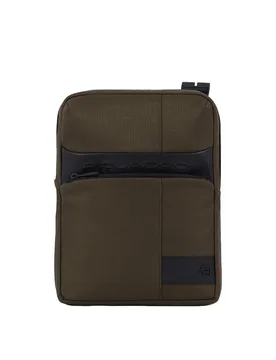 Borsello W129 pelle e tessuto Verde - CA1816W129-VE - Piquadro - FashionsVida