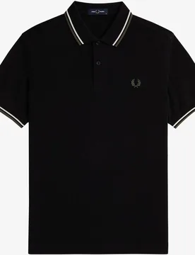 Polo de manga corta de hombre de piqué de algodón - Fred Perry - FashionsVida