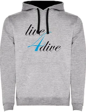 Felpa Con Cappuccio Live Dive Two-colour - Kruskis - FashionsVida