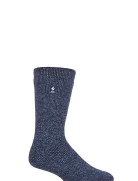 Mens 1 Pair 1.6 TOG Lite Socks Denim 6-11 Mens - Blue - Size: 6-11 Mens - Heat Holders - FashionsVida