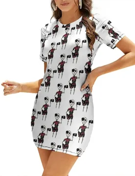 Ahoy I be a Pirate! Short-Sleeved Dress Women's skirt dresses korean style prom clothes Dress - Aliexpress - FashionsVida