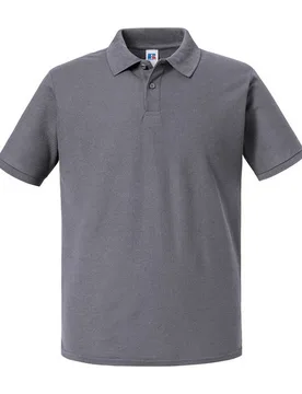 Mens Authentic Eco Polo Shirt (Convoy Grey) - Dark Grey - Size X-Small - Russell athletic - FashionsVida