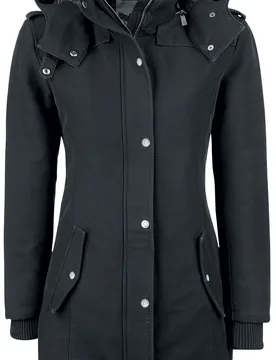Winterjacke - Parka - S bis 5XL - für Damen - Größe L - schwarz - Frauen - female - Black Premium by EMP - FashionsVida