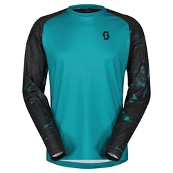 Maglia A Maniche Lunghe Trail Storm Turquoise / Dark Blue