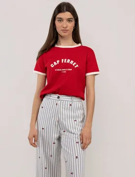 Camiseta de mujer de estampado de algodón - El Ganso - FashionsVida