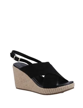Women's 'Perrie' Heeled Sandals in Black Size: 6 - Black - Size: 6 - Hush puppies - FashionsVida