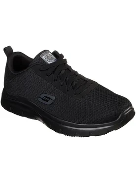 Mens Flex Advantage Bendon Slip Resistance Trainers - Black - Size Uk 6.5 - Skechers - FashionsVida