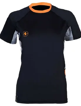 Rash Guard Manches Courtes Lf Black / Grey L - Aqualung - FashionsVida