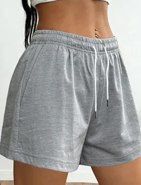 Shorts de mujer, pantalones cortos deportivos casuales para uso diario, entrenamiento y correr, diseño con cordón, shorts de verano transpirables - Shein - FashionsVida